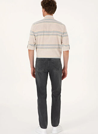 U.S. Polo Assn. Normal Bel Normal Paça Straight Mavi Erkek Denim Pantolon VANY