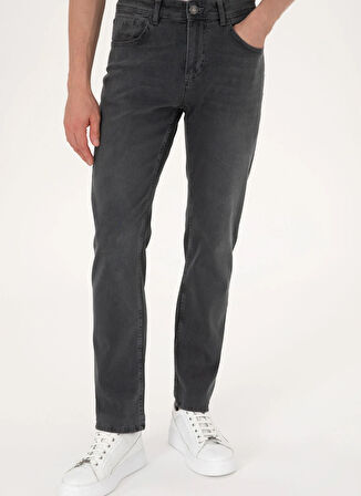 U.S. Polo Assn. Normal Bel Normal Paça Straight Mavi Erkek Denim Pantolon VANY