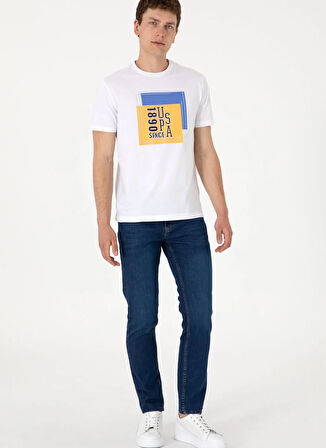 U.S. Polo Assn. Orta Bel Normal Paça Slim Fit Mavi Erkek Denim Pantolon RC-LACOPO