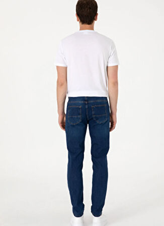 U.S. Polo Assn. Orta Bel Normal Paça Slim Fit Mavi Erkek Denim Pantolon RC-LACOPO