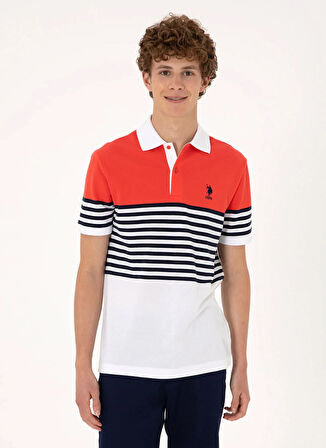 U.S. Polo Assn. Kırmızı Erkek Polo T-Shirt TAKEN