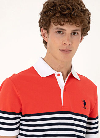 U.S. Polo Assn. Kırmızı Erkek Polo T-Shirt TAKEN