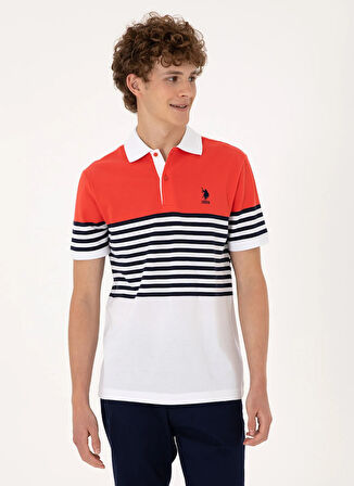 U.S. Polo Assn. Kırmızı Erkek Polo T-Shirt TAKEN