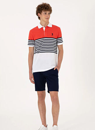 U.S. Polo Assn. Kırmızı Erkek Polo T-Shirt TAKEN