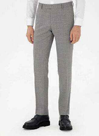 Cacharel Normal Bel Normal Paça Slim Fit Gri Erkek Pantolon SARE/P