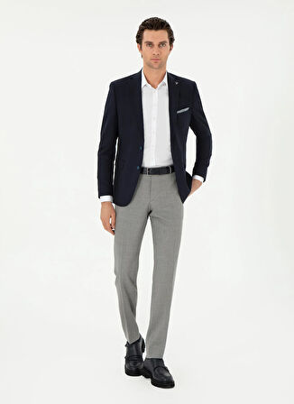 Cacharel Normal Bel Normal Paça Slim Fit Gri Erkek Pantolon SARE/P