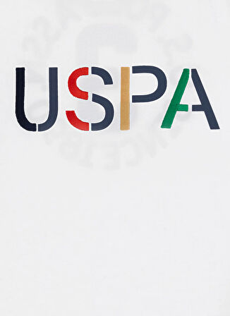 U.S. Polo Assn. Baskılı Beyaz Erkek Çocuk T-Shirt GEORGY