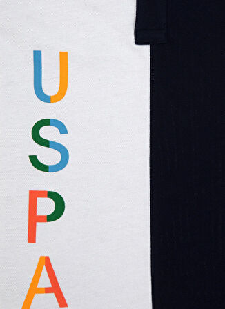 U.S. Polo Assn. Desenli Lacivert Erkek Çocuk T-Shirt DIKAKIDS