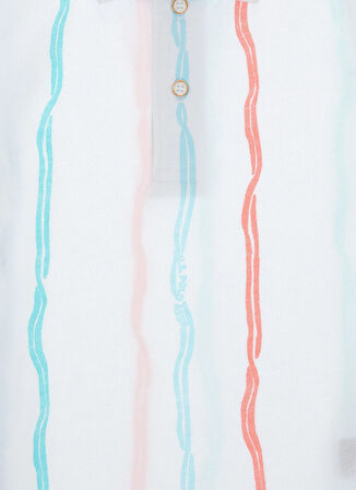 U.S. Polo Assn. Çizgili Beyaz Erkek Çocuk T-Shirt DERON