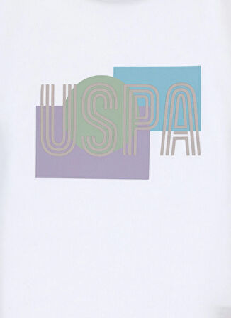 U.S. Polo Assn. Baskılı Beyaz Erkek Çocuk T-Shirt PAMELKIDS