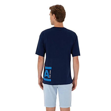 Erkek Comfort Fit Bisiklet Yaka Tişört
