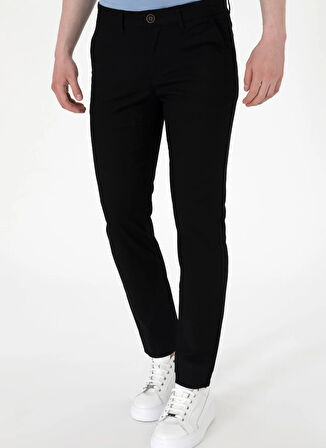 U.S. Polo Assn. Normal Bel Normal Paça Siyah Erkek Chino Pantolon KENLY