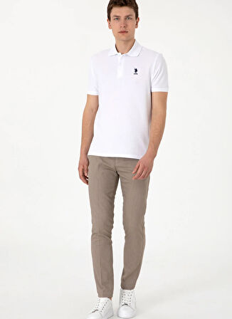 U.S. Polo Assn. Normal Bel Normal Paça Yeşil Erkek Chino Pantolon LARUS