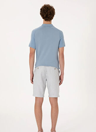 U.S. Polo Assn. Normal Bel Regular Fit Açık Gri Erkek Bermuda Şort LANES