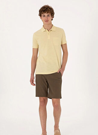 U.S. Polo Assn. Normal Bel Regular Fit Kahve Erkek Bermuda Şort MONIA-S