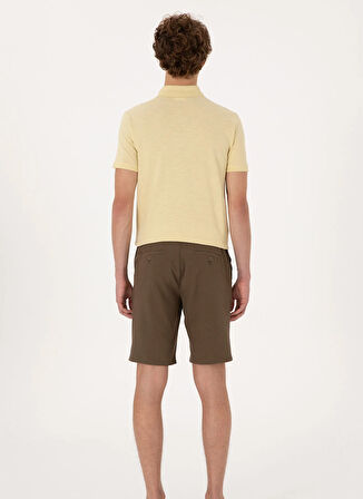 U.S. Polo Assn. Normal Bel Regular Fit Kahve Erkek Bermuda Şort MONIA-S