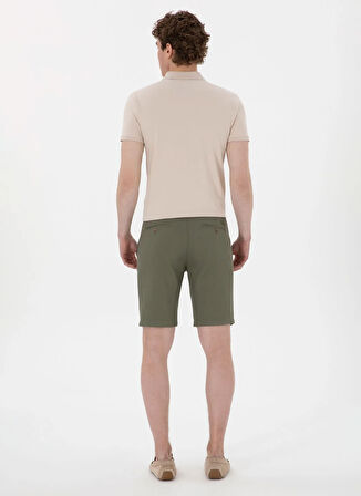 U.S. Polo Assn. Normal Bel Regular Fit Koyu Haki Erkek Bermuda Şort NESTA