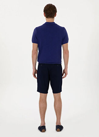 U.S. Polo Assn. Normal Bel Regular Fit Lacivert Erkek Bermuda Şort NESTA