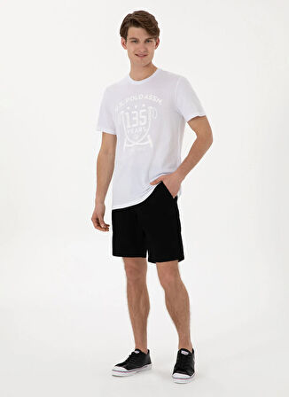 U.S. Polo Assn. Normal Bel Regular Fit Siyah Erkek Bermuda Şort NESTA