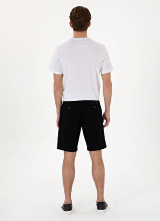 U.S. Polo Assn. Normal Bel Regular Fit Siyah Erkek Bermuda Şort NESTA