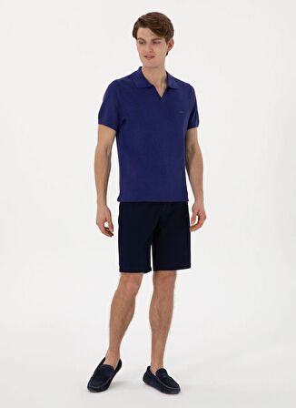 U.S. Polo Assn. Normal Bel Regular Fit Lacivert Erkek Bermuda Şort NESTA
