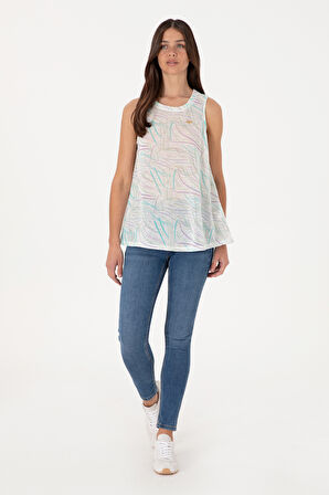 U.S. Polo Assn. Kadın Kolsuz T-shirt 2104742