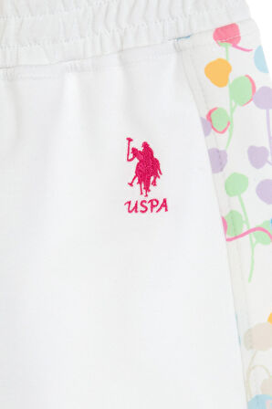 U.S. Polo Assn. Lastikli Paça Beyaz Kız Çocuk Eşofman Altı VERNATE