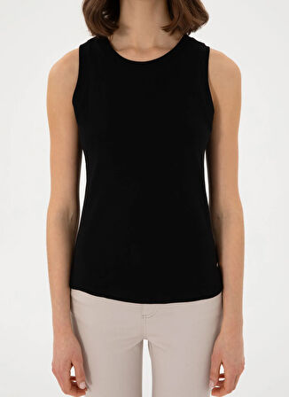 U.S. Polo Assn. Yuvarlak Yaka Siyah Kadın T-Shirt GEDDA-A-25