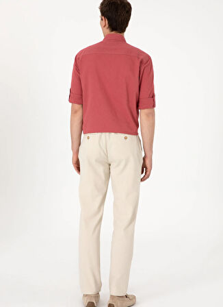 U.S. Polo Assn. Bağlamalı Bel Normal Paça Gri Erkek Chino Pantolon ALLER