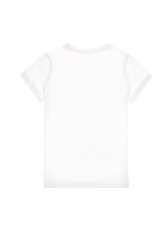 U.S. Polo Assn. Baskılı Beyaz Erkek Çocuk T-Shirt S-UNKAKIDS