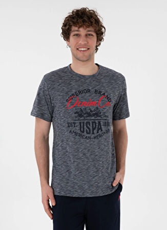 U.S. Polo Assn. Lacivert Erkek Pijama Takımı 18878 Tshirt Sort Takim
