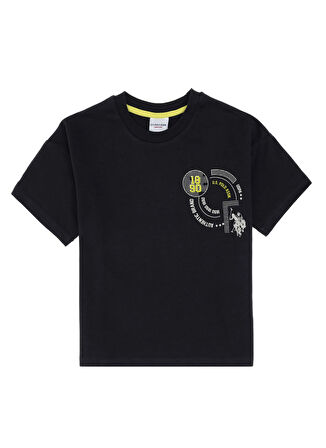U.S. Polo Assn. Desenli Antrasit Erkek Çocuk Pijama Takımı US2053