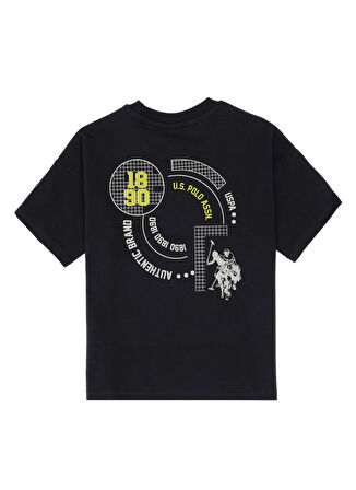 U.S. Polo Assn. Desenli Antrasit Erkek Çocuk Pijama Takımı US2053