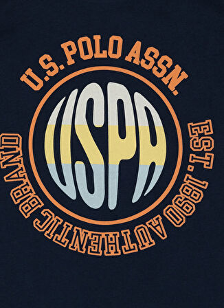 U.S. Polo Assn. Desenli Lacivert Erkek Çocuk Pijama Takımı US2100