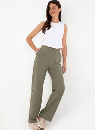 Haki Kadın Loose Fit Eşofman Altı SACHANE