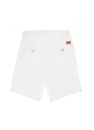 U.S. Polo Assn. Normal Bel Slim Fit Beyaz Erkek Çocuk Şort MARCOKIDS