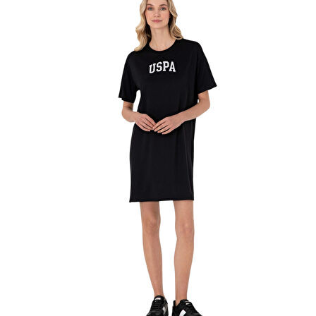 Kadın Modal Karışımlı Bisiklet Yaka Mini Boy Örme Elbise