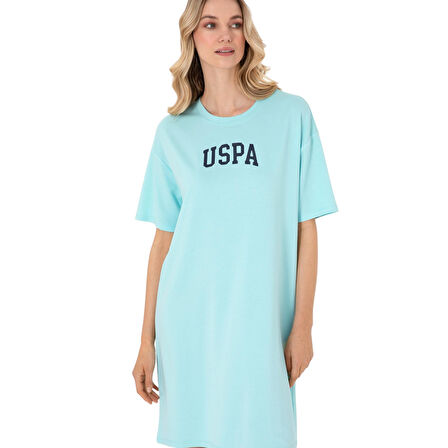 Kadın Modal Karışımlı Bisiklet Yaka Mini Boy Örme Elbise