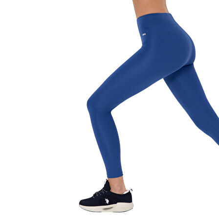 Kadın Lacivert Yüksek Bel Spor Tayt