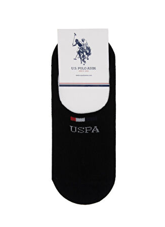 U.S. Polo Assn. Siyah Erkek Çorap EARLY 2'LI PAKET