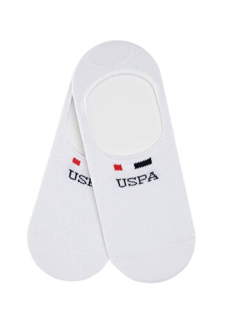 U.S. Polo Assn. Beyaz Erkek Çorap EARLY 2'LI PAKET