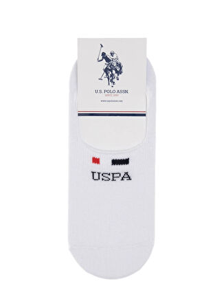 U.S. Polo Assn. Beyaz Erkek Çorap EARLY 2'LI PAKET
