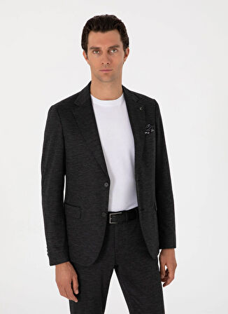 Cacharel Normal Bel Slim Fit Siyah Erkek Takım Elbise RIES