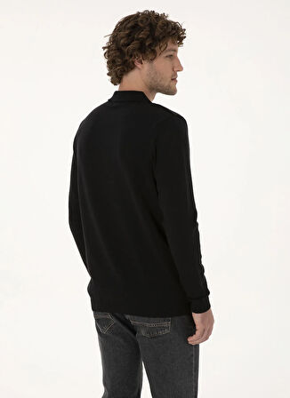 U.S. Polo Assn. Polo Yaka Slim Fit Siyah Erkek Kazak FARAH