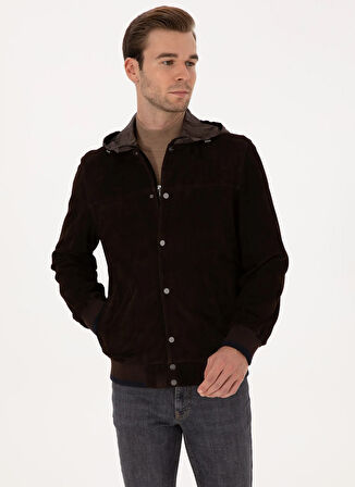 Cacharel Koyu Kahve Erkek Deri Mont PACTO