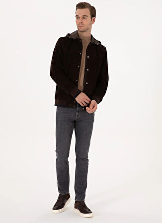 Cacharel Koyu Kahve Erkek Deri Mont PACTO