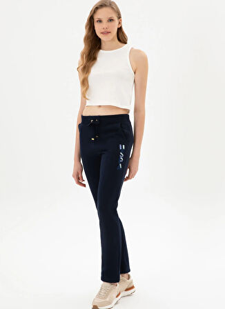 Lacivert Kadın Regular Fit Eşofman Altı GIZMOPSK25