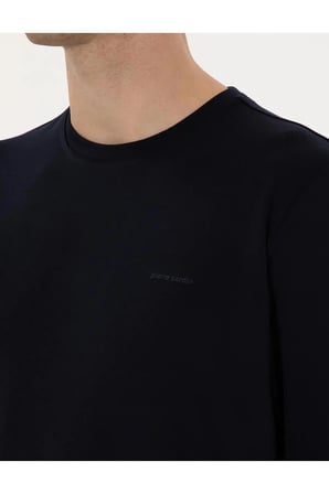 Pierre Cardin Lacivert Erkek Bisiklet Regular Fit Sweatshirt LONG