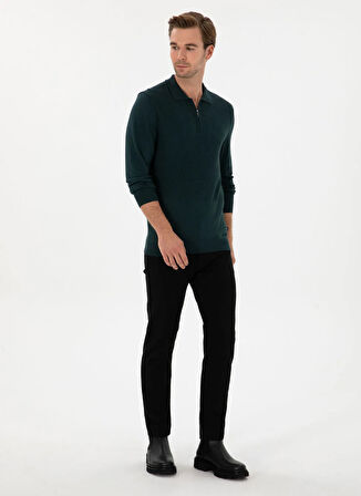 Cacharel Normal Bel Normal Paça Slim Fit Siyah Erkek Denim Pantolon OWENER