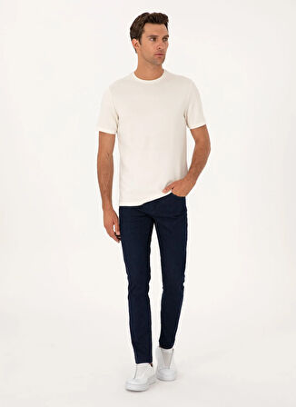 Cacharel Bisiklet Yaka Ekru Erkek T-Shirt FIFTY